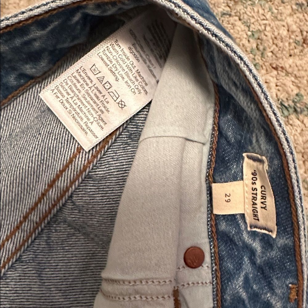 NWOT Madewell 90s Straight Jean Curvy - Picture 4 of 8